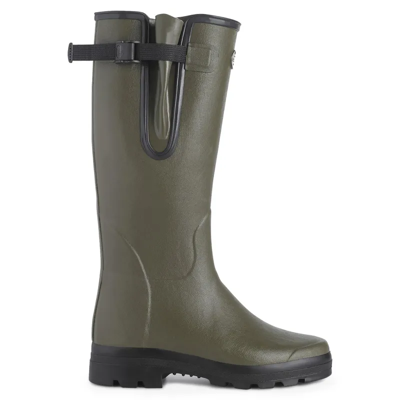 Le Chameau Mens Vierzon Jersey Lined Wellingtons Vert Chameau-3